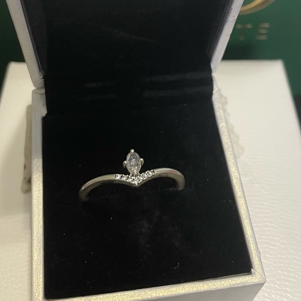 Pandora Princess Wish Crown Tiara Stackable Ring - Picture 2 of 6